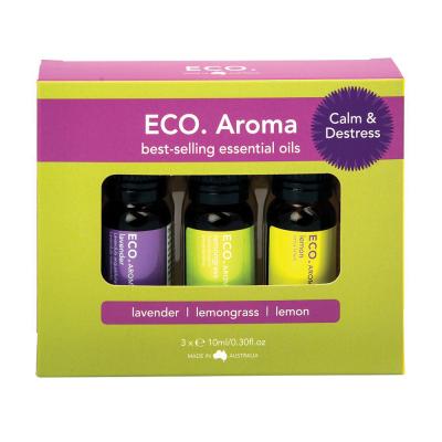 Eco Modern Essentials Aroma Essential Oil Trio Calm & Destress 10ml x 3 Pack
